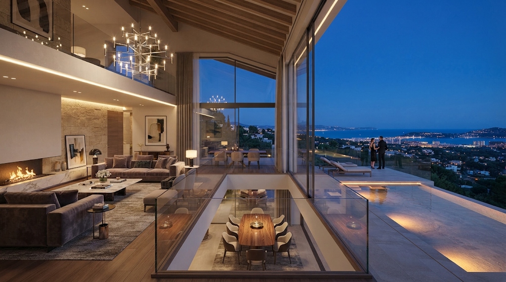 Double-Height Architectural Villa